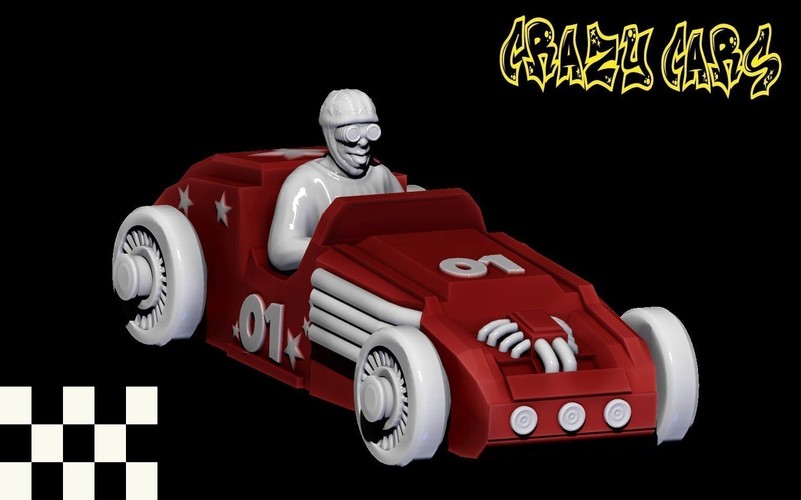 crazy car 3D Print 83172