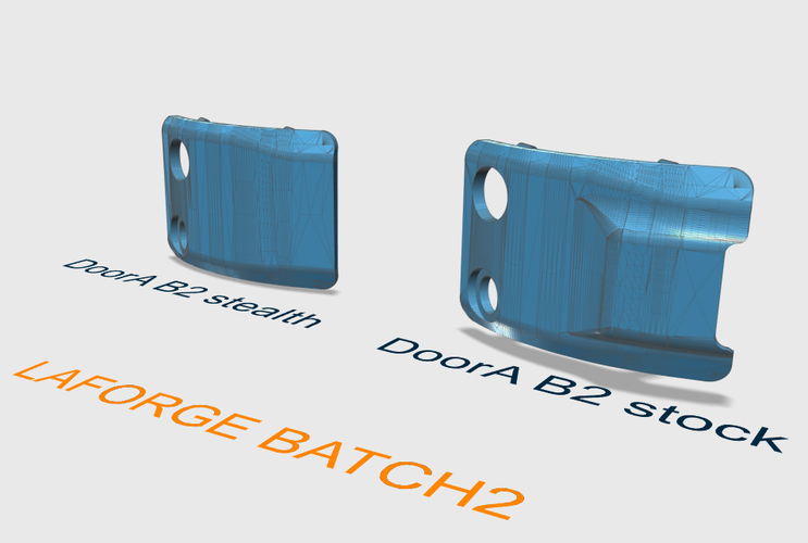 AG Fatshark Dominator Module Doors (LaForge and stock) 3D Print 83384