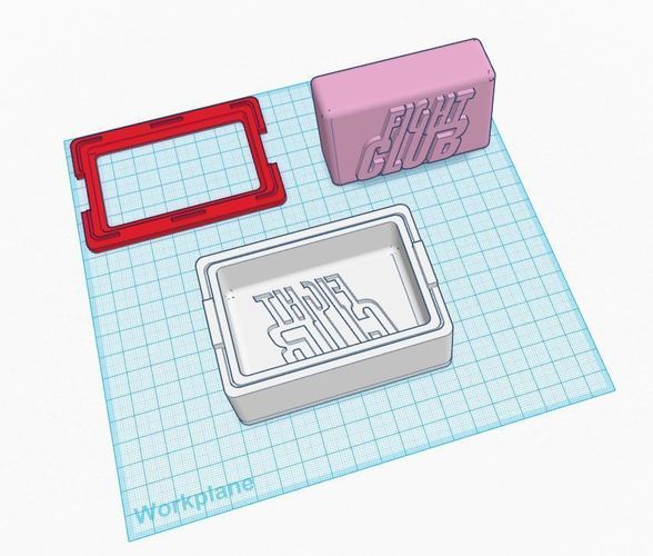 Fight Club Soap Mold and Bar 3D Print 83422