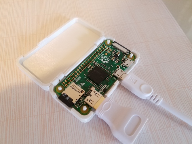 One Piece Raspberry Pi Zero Case 3D Print 83628