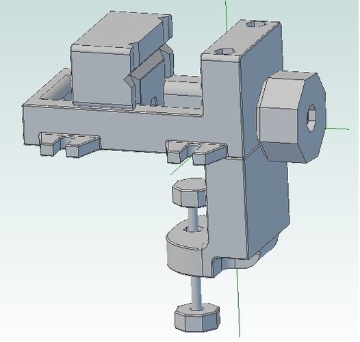 Rigid Modular Desk Vice 3D Print 83718