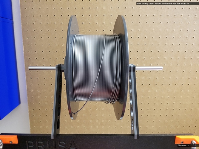 Tom's easy spool holder with 8mm rod for Prusa i3 3D Print 83826