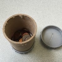Paper Tube Coin Bank Caps - Thumbnail 2