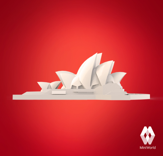 3D Printed Sydney Opera House (Australia) by MiniWorld - Container SyDney Opera House Australia 3D Printing 8411