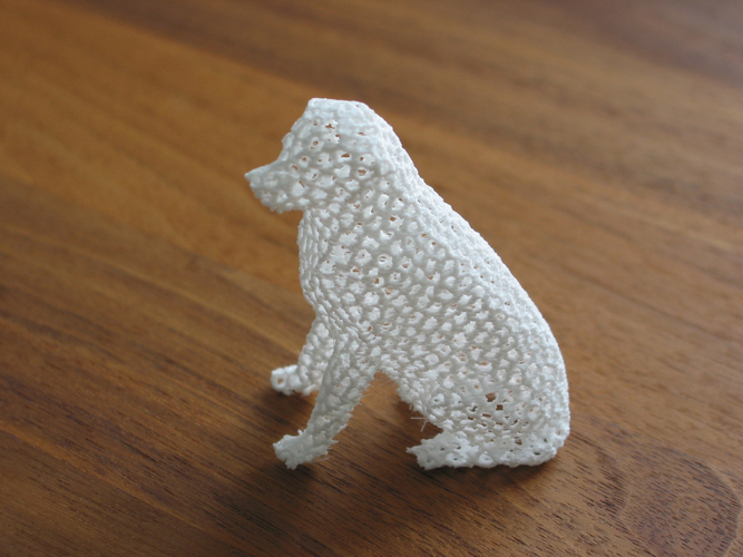 Voronoi Labrador Retriever Dog 3D Print 84262