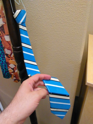 3D Printed Striped Tie