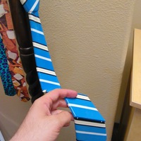 Small 3D Printed Striped Tie 3D Printing 84435