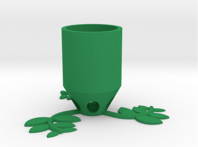 Small Plant Pot (long) 3D Print 84516