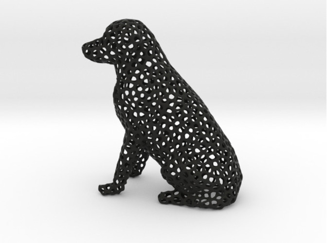 Voronoi Labrador Retriever Dog 3D Print 84541