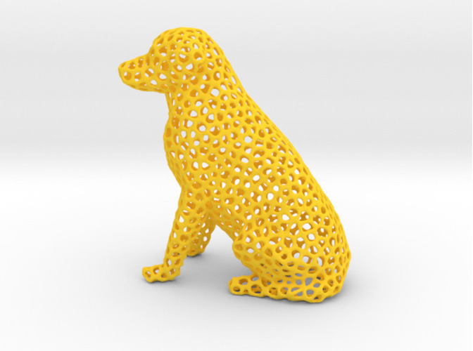 Voronoi Labrador Retriever Dog 3D Print 84543