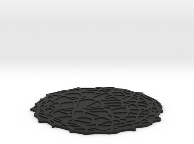 Drink coaster with floor - Voronoi #4 3D Print 84624