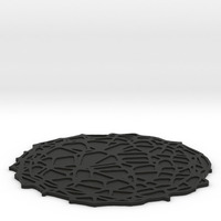 Drink coaster with floor - Voronoi #4 - Thumbnail 2