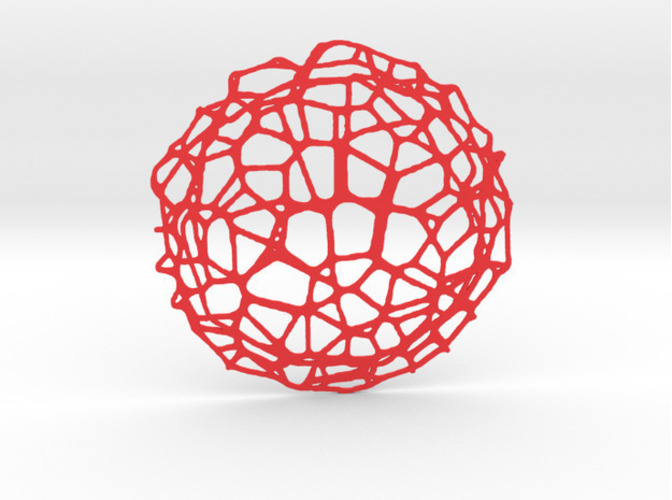 Drink coaster - Voronoi #9 3D Print 84636