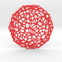 Small Drink coaster - Voronoi #8 3D Printing 84645