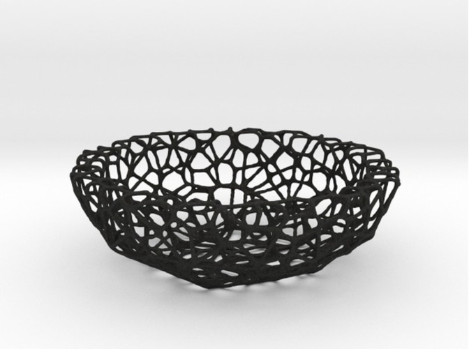 Bowl (19 cm) - Voronoi-Style #1 3D Print 84658