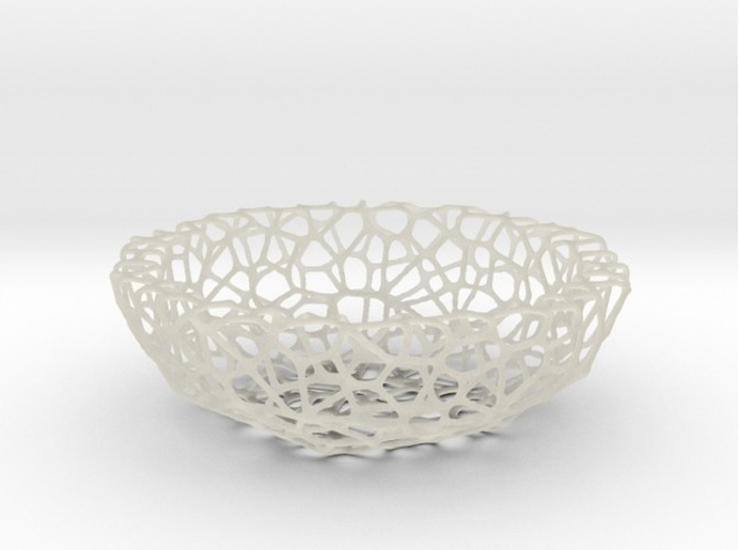 Bowl (19 cm) - Voronoi-Style #1 3D Print 84660