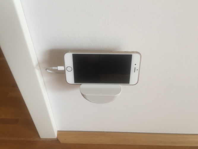 3D Printed iPhone 6 Wall Mounted Dock by Johannes | Pinshape