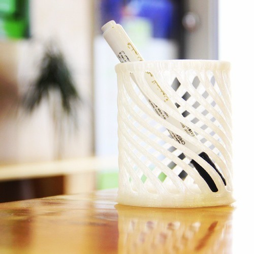 Stylized Pen Holder 3D Print 84814