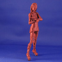 Small Girl With Gun 3D Printing 84862