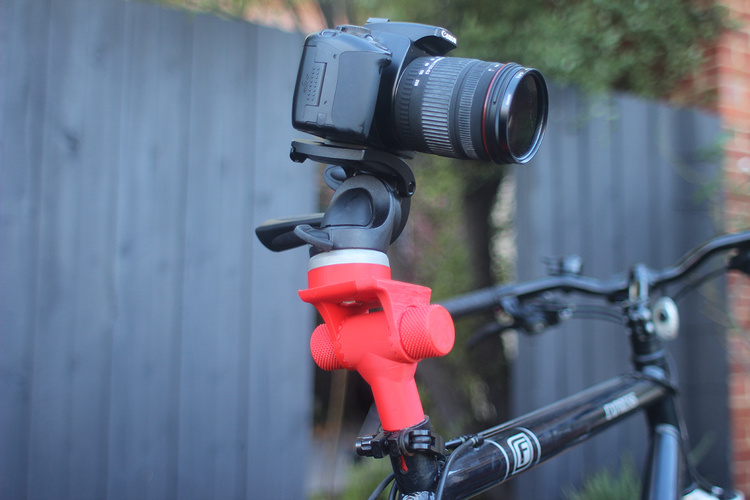 Universal Camera Bicycle Dolly Adaptor 3D Print 84992
