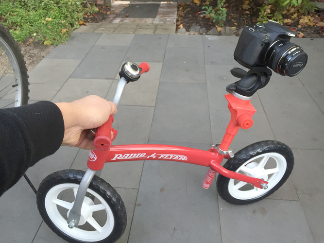 Universal Camera Bicycle Dolly Adaptor 3D Print 84996
