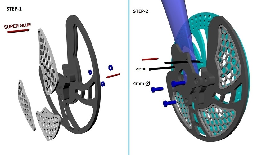 Bike Disc Brake Protector 3D Print 85021