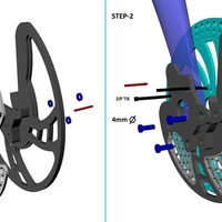 Small Bike Disc Brake Protector 3D Printing 85021