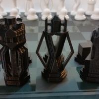 Chess Set - Round vs Blocky - Thumbnail 2