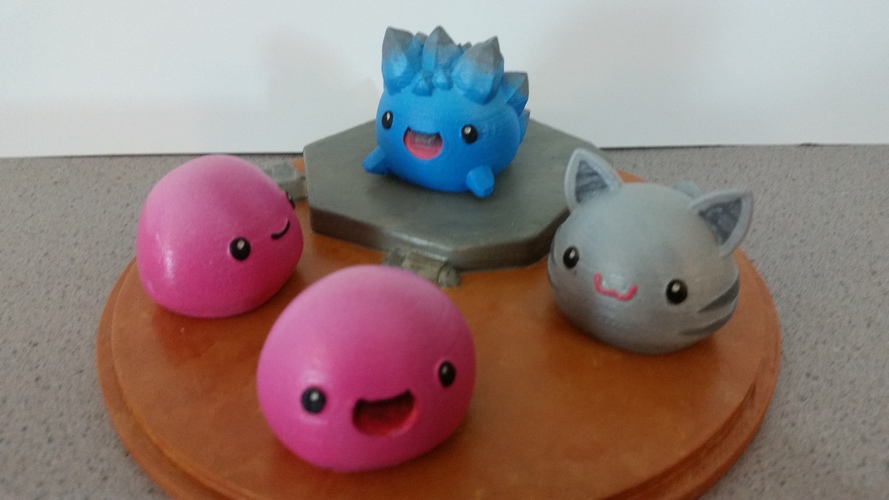 3D Printed Slime Rancher Pink Slime, Tabby Slime and