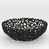 Voronoi bowl or key shell - Style #8 - Thumbnail 3