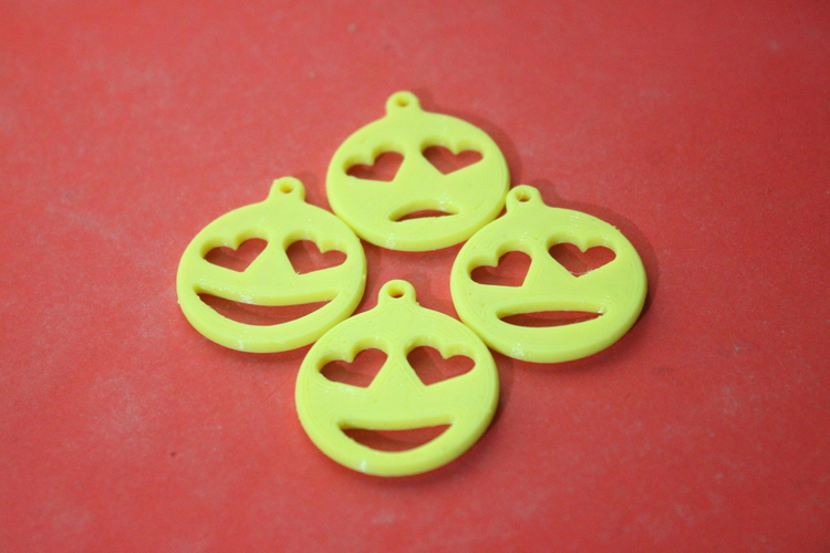 Emotion Keychain 3D Print 85230