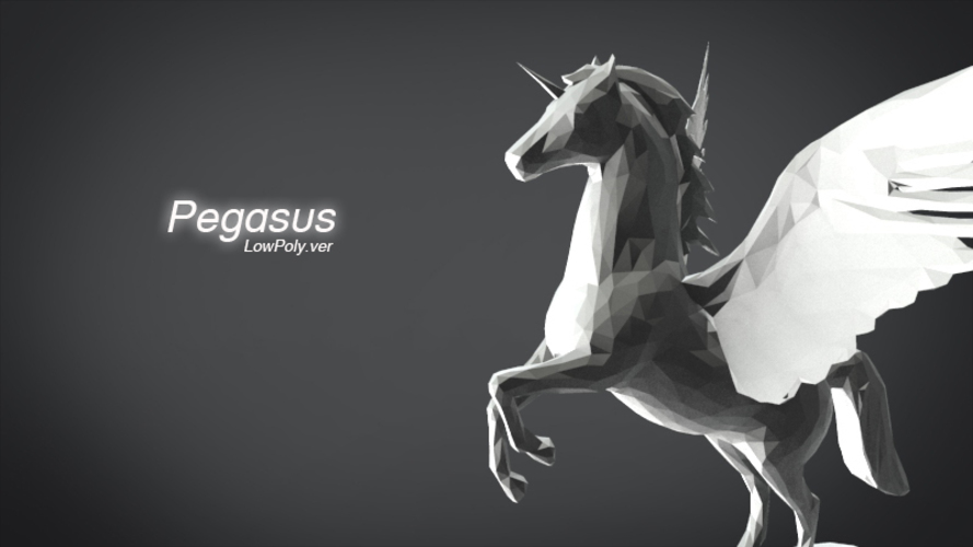 Pegasus_Lowpoly 3D Print 85232