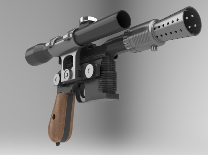 Model kit - Han Solo's DL-44 Heavy Blaster Pistol 3D Print 85247