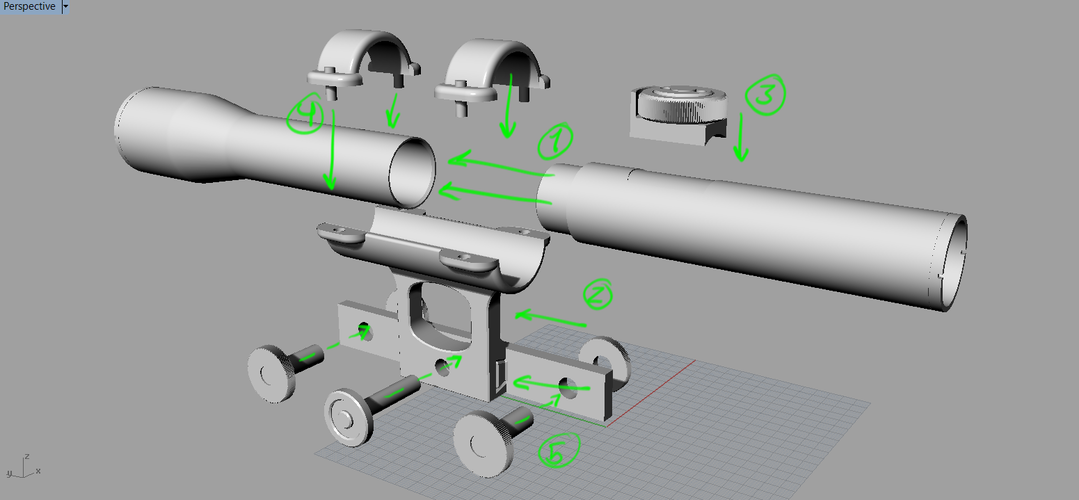 Model kit - Han Solo's DL-44 Heavy Blaster Pistol 3D Print 85251