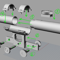 Model kit - Han Solo's DL-44 Heavy Blaster Pistol - Thumbnail 8