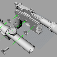 Model kit - Han Solo's DL-44 Heavy Blaster Pistol - Thumbnail 9