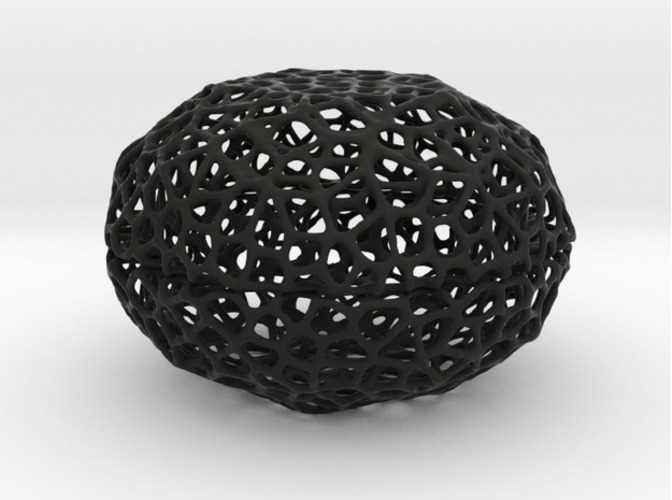 3D Printed Voronoi Pearl Light Lamp No. 1 by 3d-graph