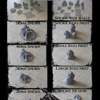 Rocket Pig Games: Spiders 3D Miniature Pack - Thumbnail 1