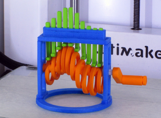 (free/$0.75) Sine Wave Toy 10-Pin 3D Print 85784