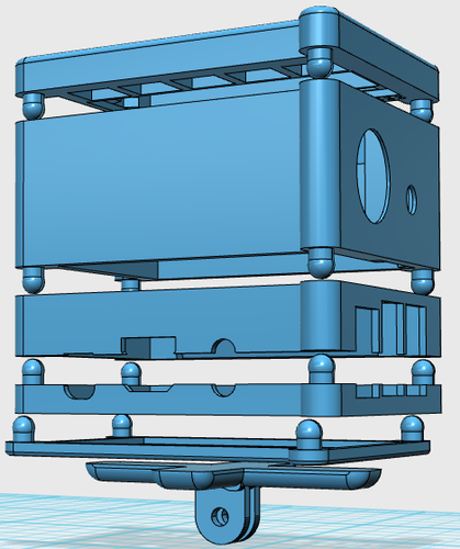 Snapped together Raspberry Pi Modular Case 3D Print 85841