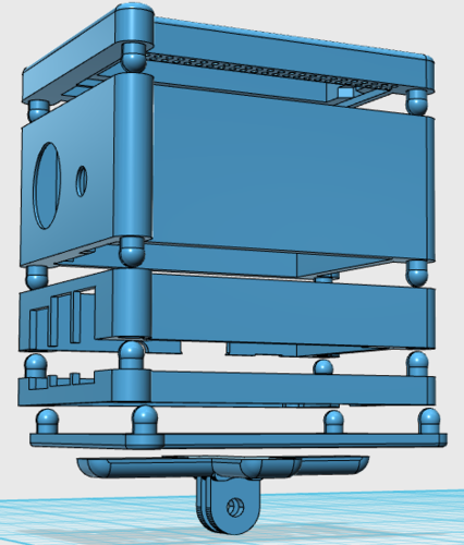 Snapped together Raspberry Pi Modular Case 3D Print 85843