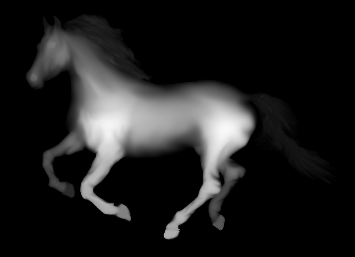 panels, running horse 3D Print 85855