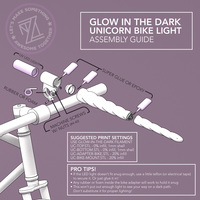 Glowing Unicorn Bike Light - Thumbnail 1