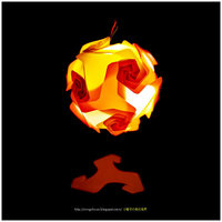 Nylon Filament Puzzle Lamp Shade - Thumbnail 2
