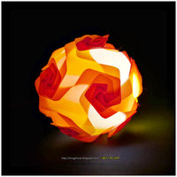 Nylon Filament Puzzle Lamp Shade - Thumbnail 3
