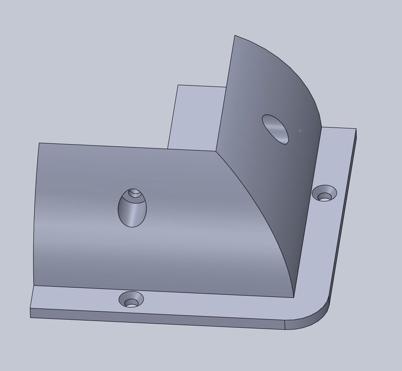 Solar panel bracket for RV roof
