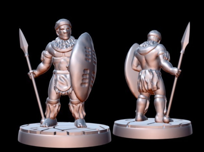 Zulu Warrior (15mm scale)