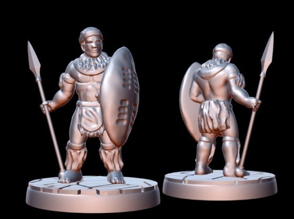 Zulu Warrior (15mm scale)