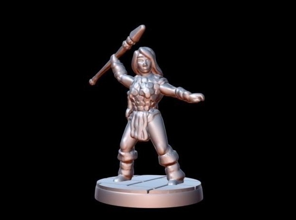 Barbarian Steppe Hunter (15mm scale)
