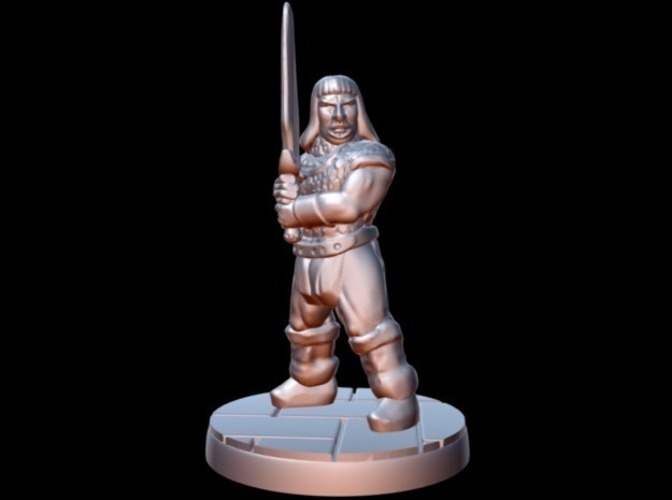 Bangsdar the (Modular) Barbarian (15mm scale) 3D Print 86198